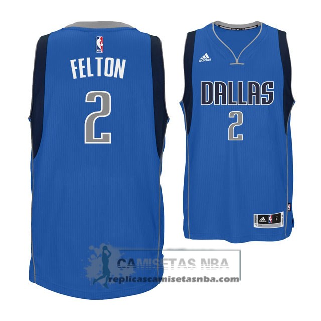 Camisetas NBA Mavericks Felton Azul replicas tienda online