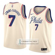 Camiseta 76ers Timothe Luwawu Cabarrot Ciudad 2018 Crema