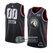 Camiseta All Star 2019 Minnesota Timberwolves Personalizada Negro