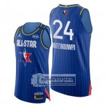 Camiseta All Star 2020 Bucks Giannis Antetokounmpo Azul