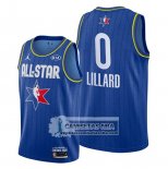 Camiseta All Star 2020 Portland Trail Blazers Damian Lillard Azul