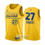 Camiseta All Star 2021 Utah Jazz Rudy Gobert Oro