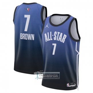 Camiseta All Star 2023 Boston Celtics Jaylen Brown NO 7 Azul