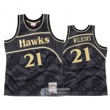Camiseta Atlanta Hawks Dominique Wilkins 1986-87 Hardwood Classic Negro