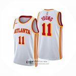 Camiseta Atlanta Hawks Trae Young NO 11 Association 2025-26 Blanco