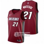 Camiseta Autentico Heat Whiteside 2017-18 Rojo