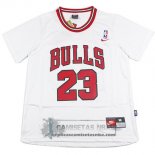 Camiseta Autentico Manga Corta Bulls Jordan Blanco