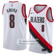 Camiseta Blazers Al Farouq Aminu Association 2018 Blanco