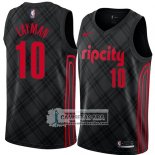 Camiseta Blazers Jake Layman Ciudad 2018 Negro