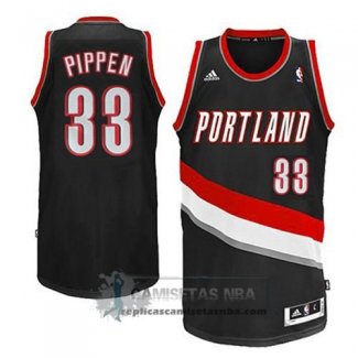 Camiseta Blazers Pippen Negro