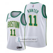 Camiseta Boston Celtics Enes Kanter Ciudad Blanco