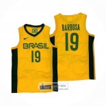 Camiseta Brasil Leandro Barbosa NO 19 2019 FIBA Baketball World Cup Amarillo
