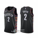Camiseta Brooklyn Nets Blake Griffin Ciudad Negro
