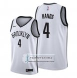 Camiseta Brooklyn Nets Jaylen Hands Association 2019-20 Blanco