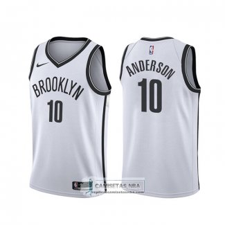 Camiseta Brooklyn Nets Justin Anderson Association Blanco