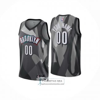 Camiseta Brooklyn Nets Personalizada Ciudad 2024-25 Negro