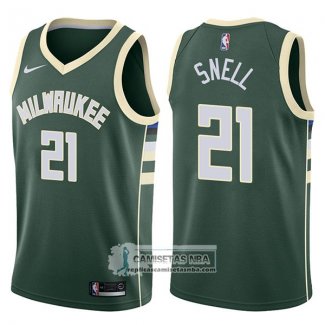 Camiseta Bucks Tony Snell Swingman Icon 2017-18 Verde