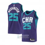 Camiseta Charlotte Hornets P.J. Washington Statement 2020-21 Violeta