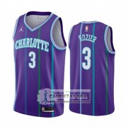 Camiseta Charlotte Hornets Terry Rozier Hardwood Classics Violeta