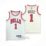 Camiseta Chicago Bulls Derrick Rose NO 1 Association 2021 Blanco