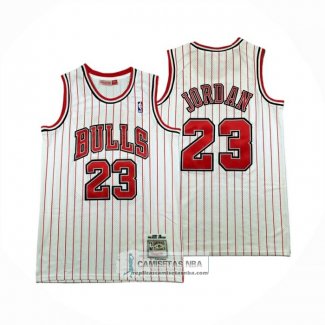 Camiseta Chicago Bulls Michael Jordan NO 23 Reload Mitchell & Ness 1997-98 Blanco