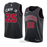 Camiseta Chicago Bulls Walt Lemon Jr. Statement 2018 Negror