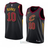 Camiseta Cleveland Cavaliers Alec Burks Statement 2018 Negro