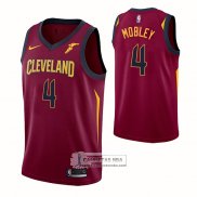 Camiseta Cleveland Cavaliers Evan Mobley NO 4 Icon Rojo