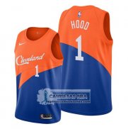 Camiseta Cleveland Cavaliers Rodney Hood Ciudad Edition Azul