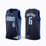 Camiseta Dallas Mavericks Kristaps Porzingis Earned 2020-21 Azul