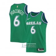 Camiseta Dallas Mavericks Kristaps Porzingis Hardwood Classic 2020-21 Verde