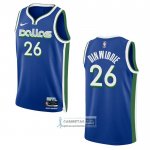 Camiseta Dallas Mavericks Spencer Dinwiddie NO 26 Ciudad 2022-23 Azul