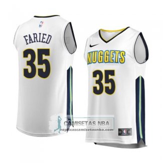 Camiseta Denver Nuggets Kenneth Faried Association 2017-18 Blanc