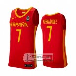 Camiseta Espana Jaime Fernandez 2019 FIBA Baketball World Cup Rojo