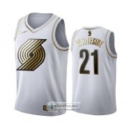 Camiseta Golden Edition Portland Trail Blazers Hassan Blancoside Blanco