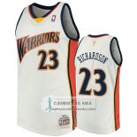 Camiseta Golden State Warriors Jason Richardson 2009-10 Hardwood Classics Blanco