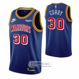 Camiseta Golden State Warriors Stephen Curry NO 30 75th Anniversary Azul
