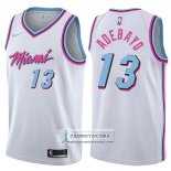 Camiseta Heat Bam Adebayo Ciudad 2017-18 Blanco