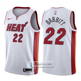 Camiseta Heat Luke Babbitt Association 2017-18 Blanco