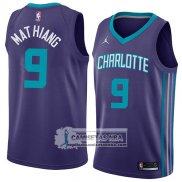 Camiseta Hornets Mangok Mathiang Statemen 2018 Violetat