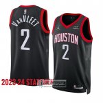 Camiseta Houston Rockets Fred Vanvleet NO 2 Statement 2023-24 Negro