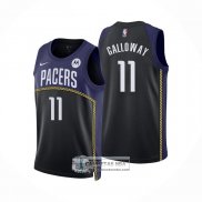 Camiseta Indiana Pacers Langston Galloway NO 11 Ciudad 2022-23 Azul