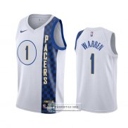 Camiseta Indiana Pacers T.j. Warren Ciudad Blanco