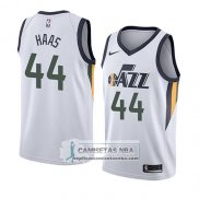 Camiseta Jazz Isaac Haas Association 2018 Blanco