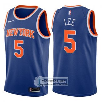 Camiseta Knicks Courtney Lee Icon 2017-18 Azul