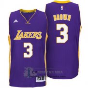 Camiseta Lakers Brown Purpura