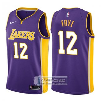 Camiseta Lakers Channing Frye Statement 2017-18 Violeta