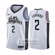 Camiseta Los Angeles Clippers Kawhi Leonard Ciudad 2019-20 Blanco