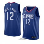 Camiseta Los Angeles Clippers Luc Mbah A Moute Icon 2018 Azul