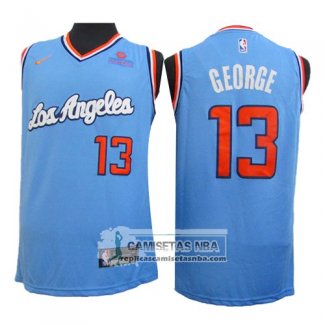 Camiseta Los Angeles Clippers Paul George 2019-20 Azul